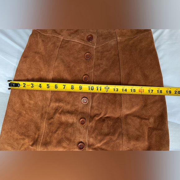 Free People - Brown Leather Suede Abbie Western Cowgirl Mini Dress - Picture 7 of 7